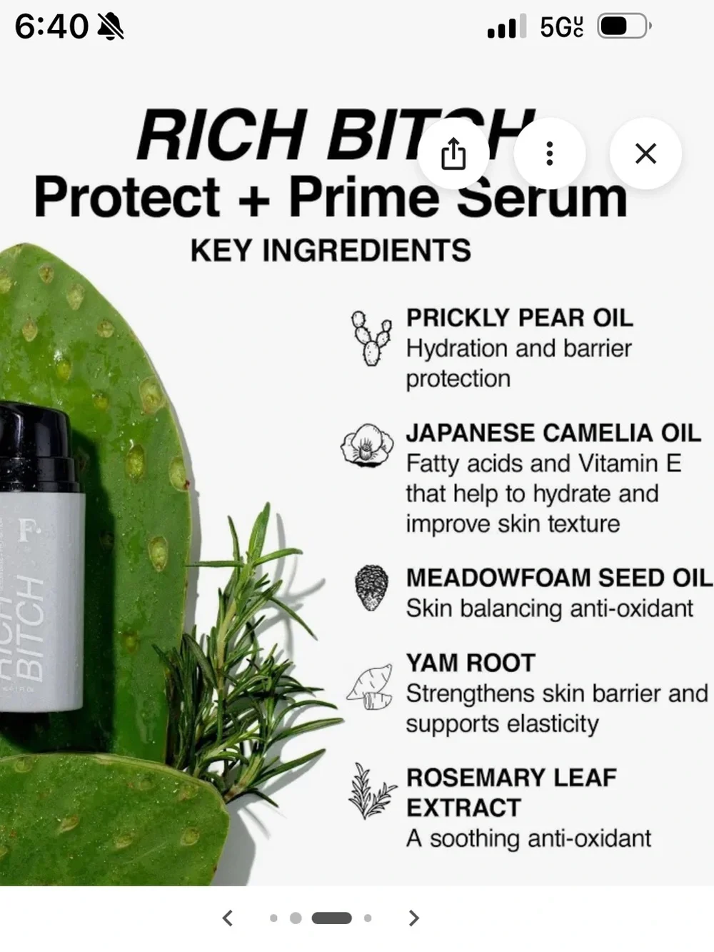 Freck Beauty Rich B* protect and prime serum